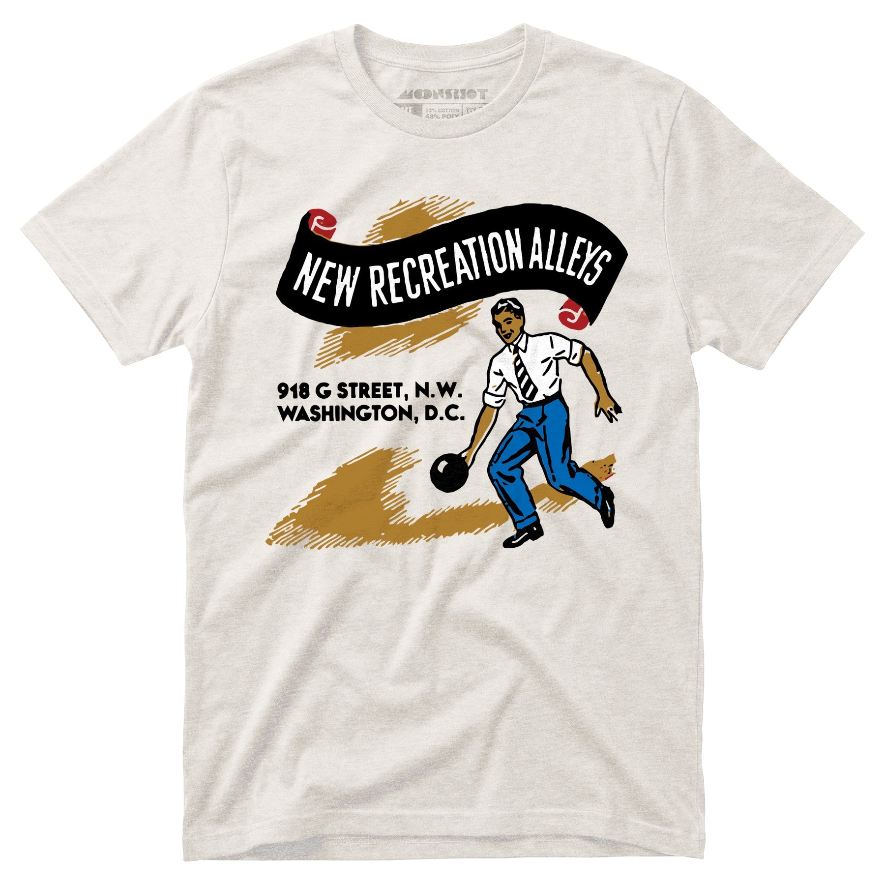 New Recreation Alleys - Washington D.C. - Vintage Bowling Alley - Unisex T-Shirt
