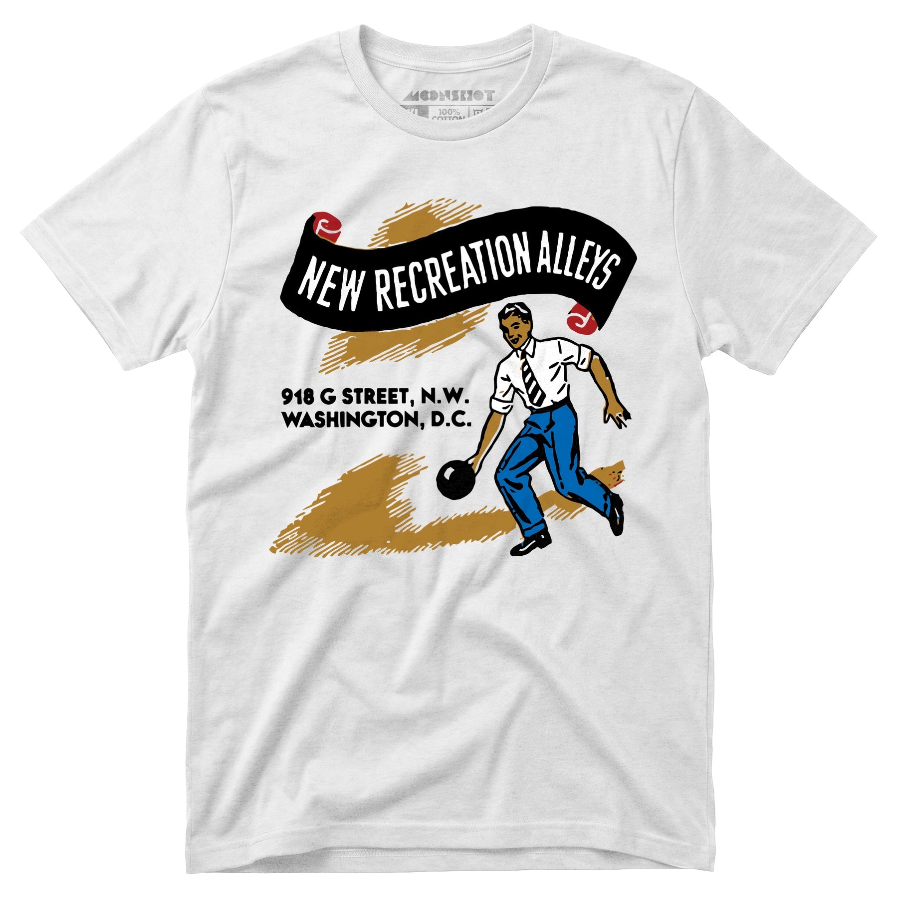 New Recreation Alleys - Washington D.C. - Vintage Bowling Alley - Unisex T-Shirt