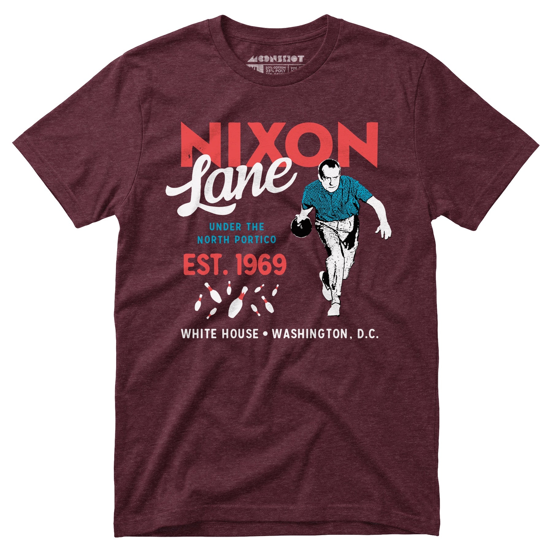 Nixon Lane - Washington D.C. - Vintage Bowling Alley - Unisex T-Shirt