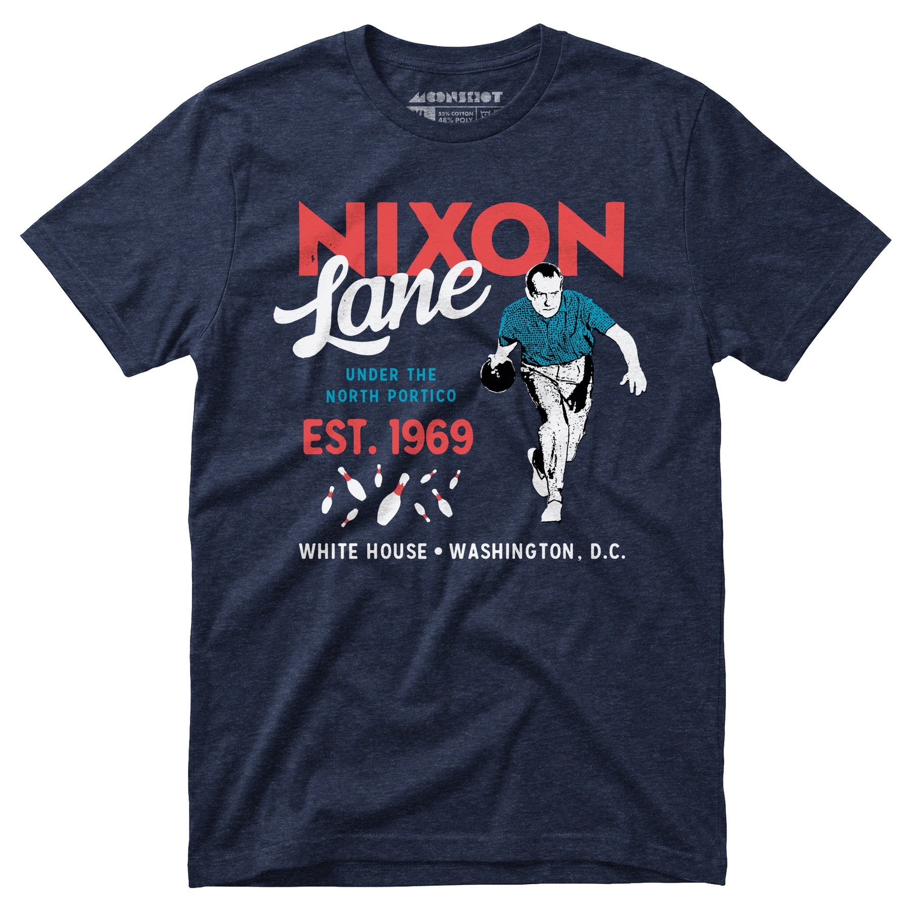 Nixon Lane - Washington D.C. - Vintage Bowling Alley - Unisex T-Shirt