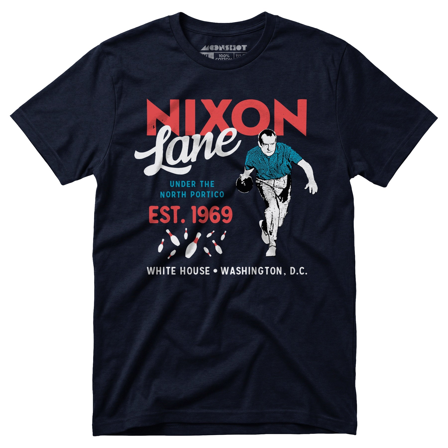 Nixon Lane - Washington D.C. - Vintage Bowling Alley - Unisex T-Shirt