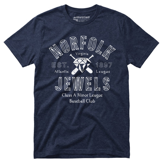 Norfolk Jewels - Virginia - Vintage Defunct Baseball Teams - Unisex T-Shirt
