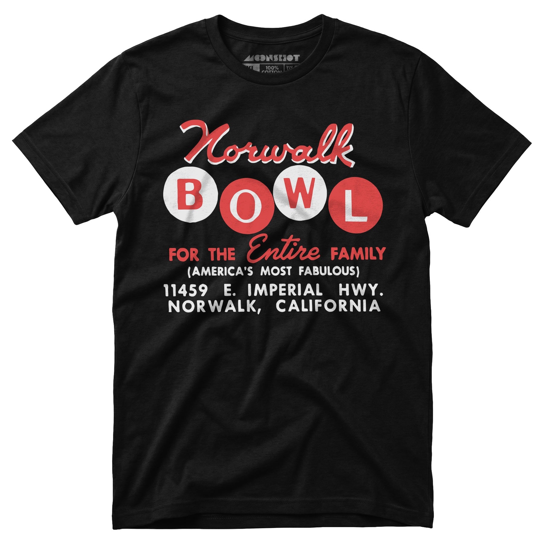 Norwalk Bowl - Norwalk, CA - Vintage Bowling Alley - Unisex T-Shirt
