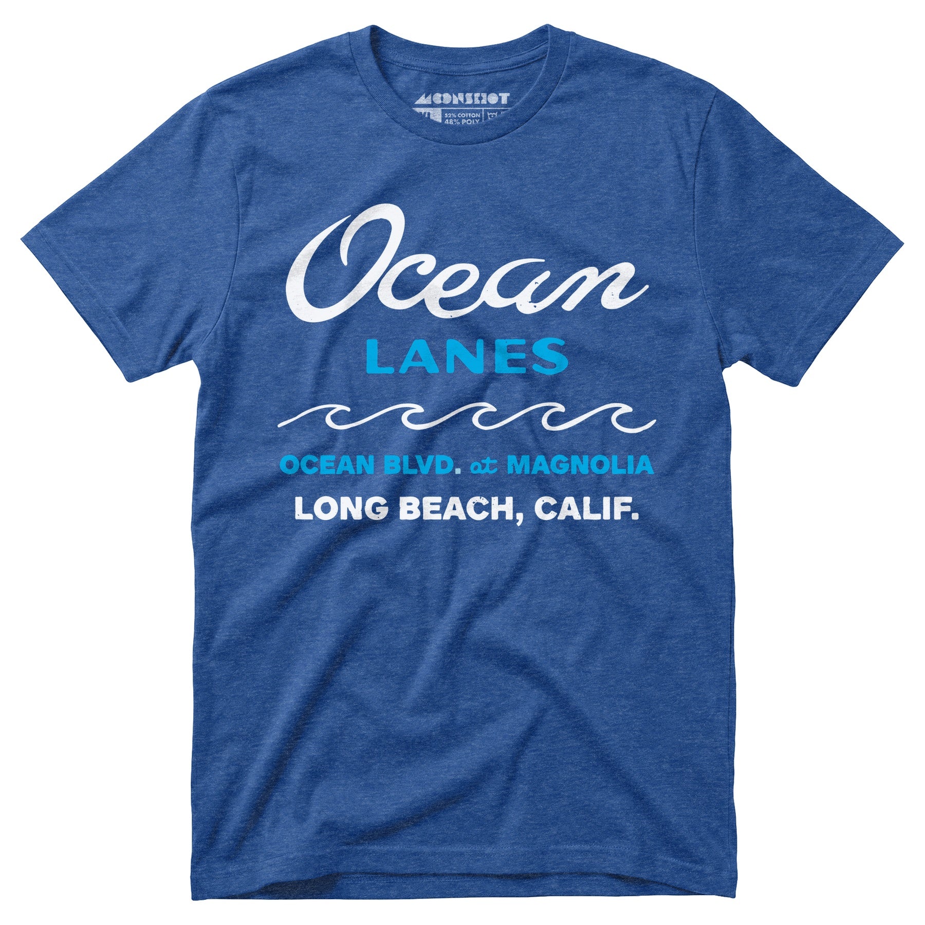 Ocean Lanes - Long Beach, CA - Vintage Bowling Alley - Unisex T-Shirt