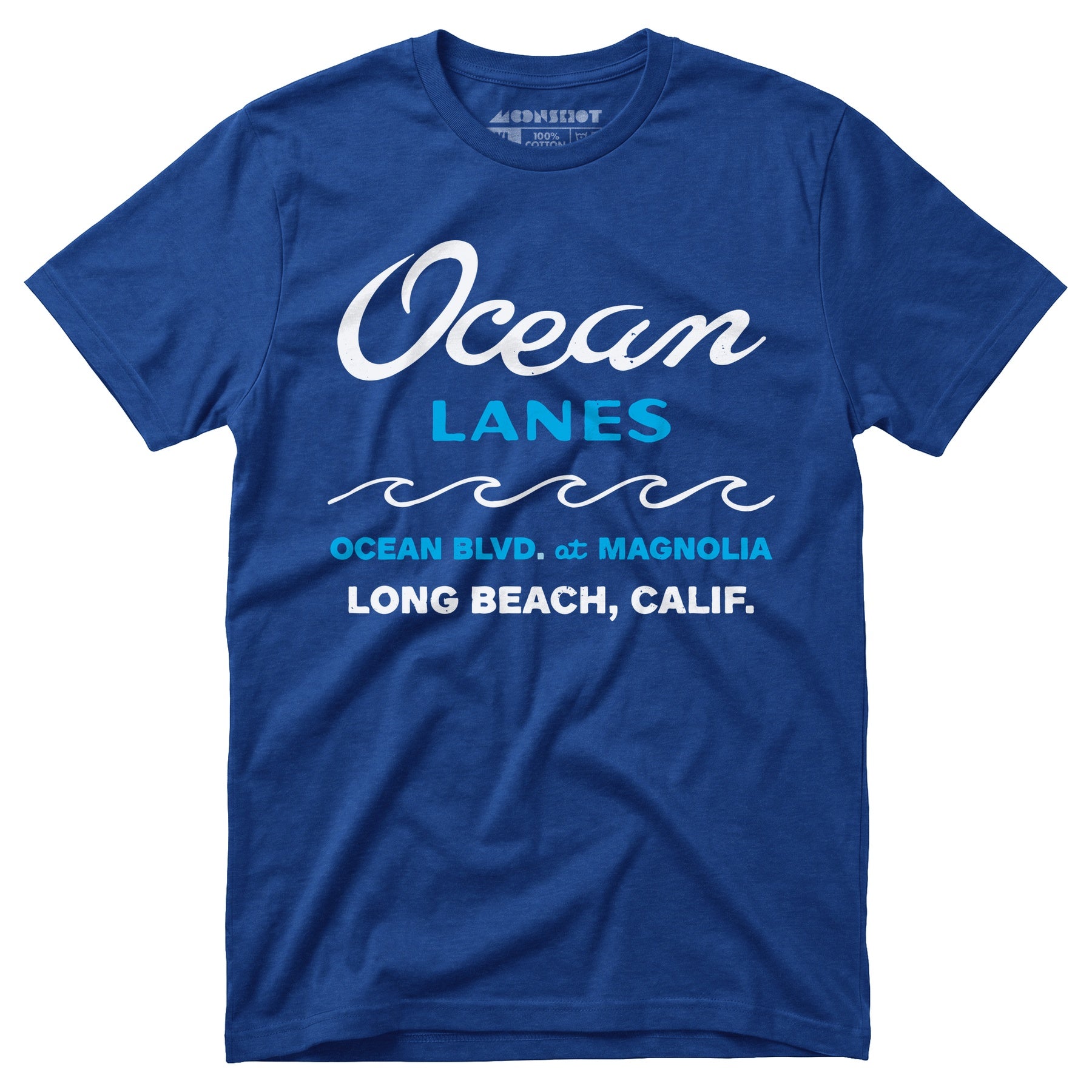 Ocean Lanes - Long Beach, CA - Vintage Bowling Alley - Unisex T-Shirt
