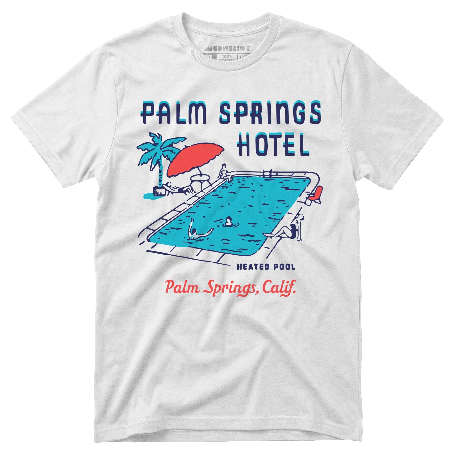 Palm Springs Hotel Pool - Vintage Greater Palm Springs, CA - Unisex T-Shirt