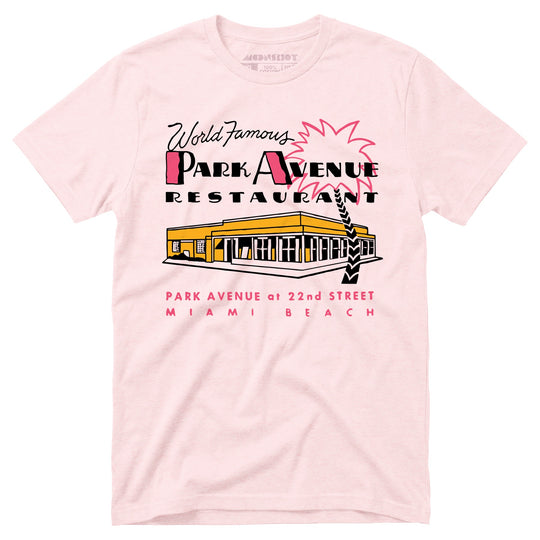 Park Avenue - Miami Beach, FL - Vintage Restaurant - Unisex T-Shirt
