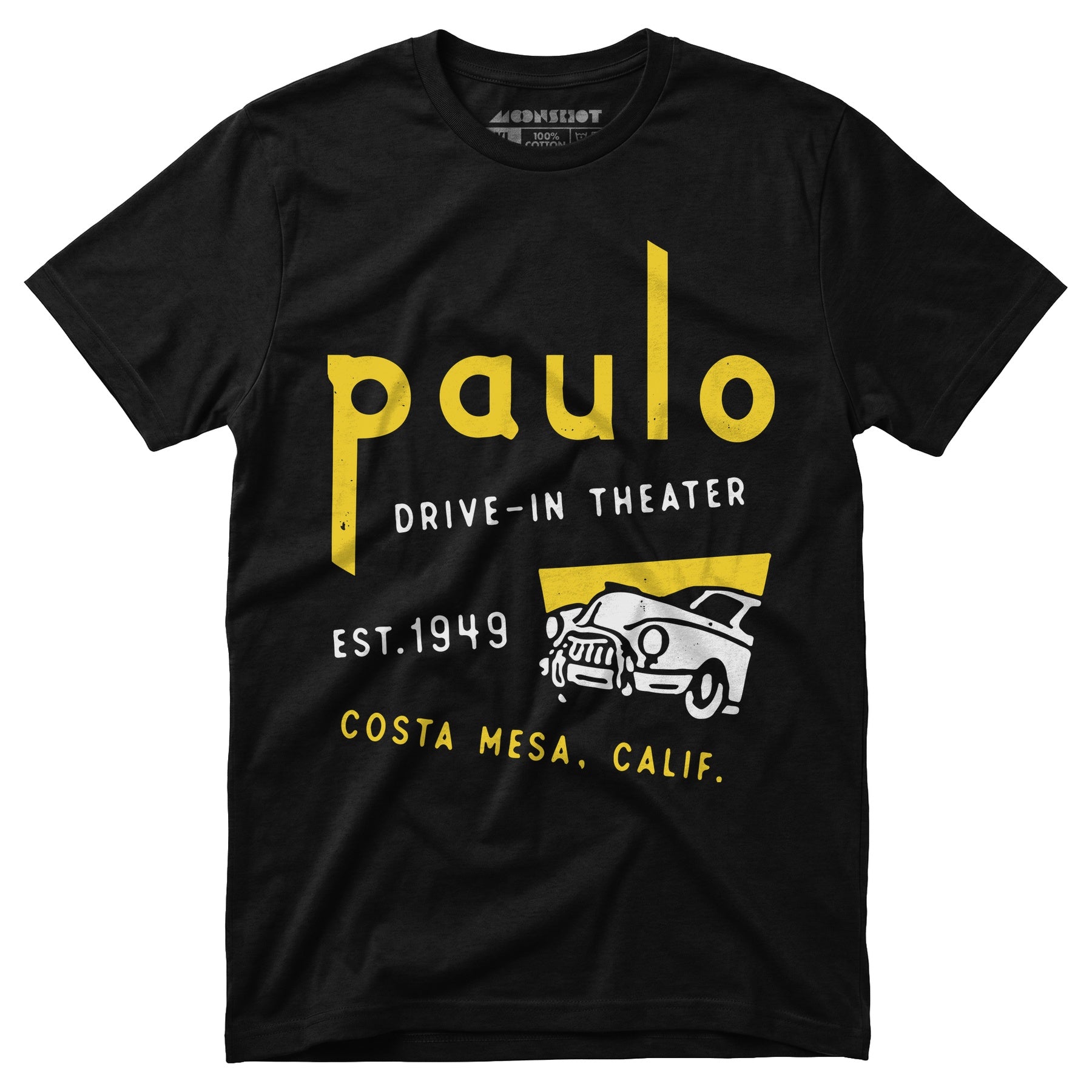 Paulo - Costa Mesa, CA - Vintage Drive-In Movie Theater - Unisex T-Shirt