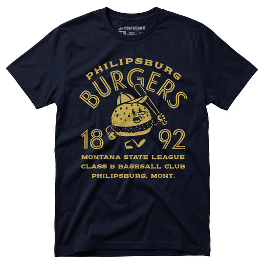 Philipsburg Burgers - Montana - Vintage Defunct Baseball Teams - Unisex T-Shirt