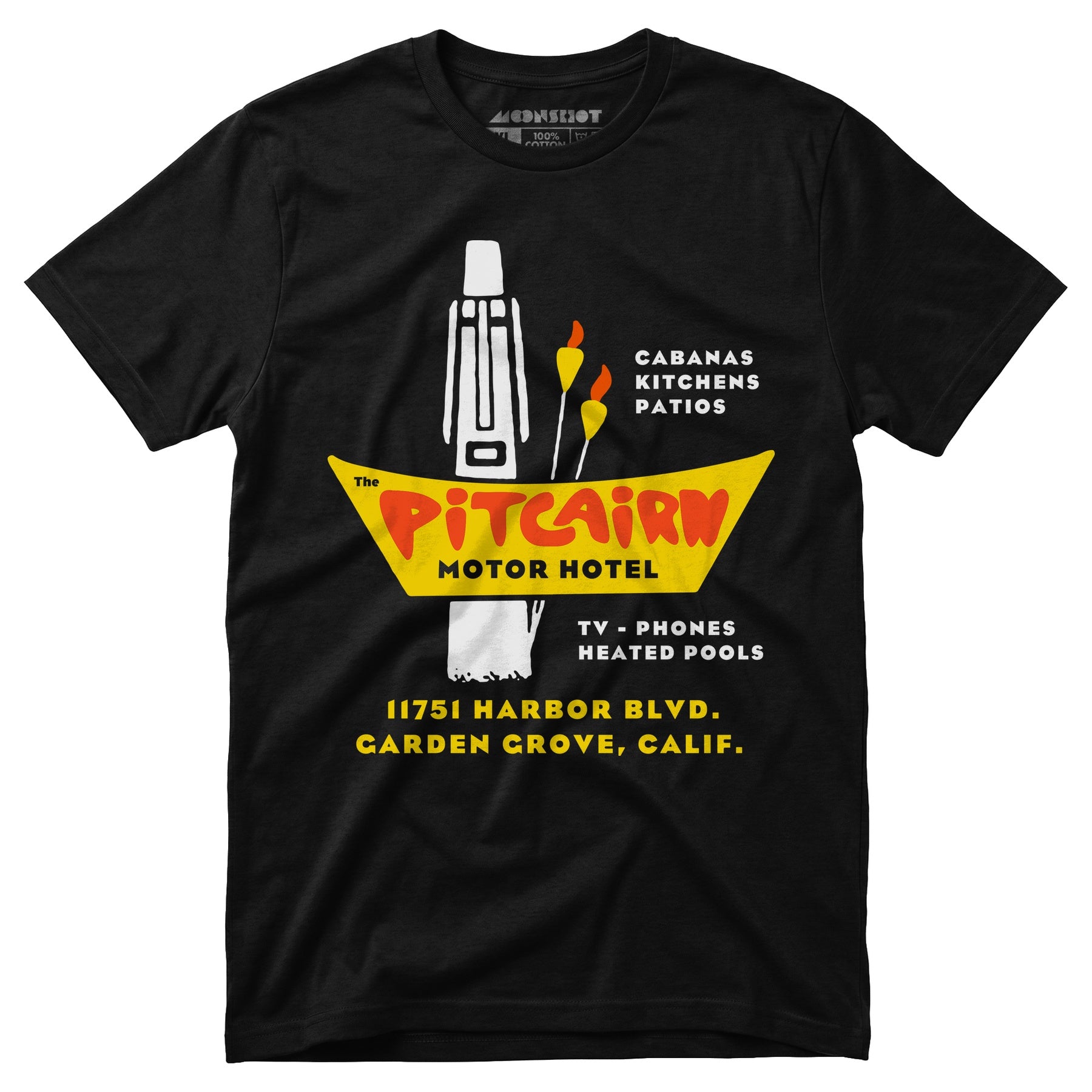 Pitcairn Motor Hotel - Garden Grove, CA - Vintage Hotel - Unisex T-Shirt