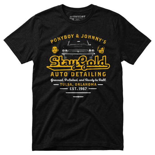 Ponyboy & Johnny's Stay Gold Auto Detailing - Unisex T-Shirt