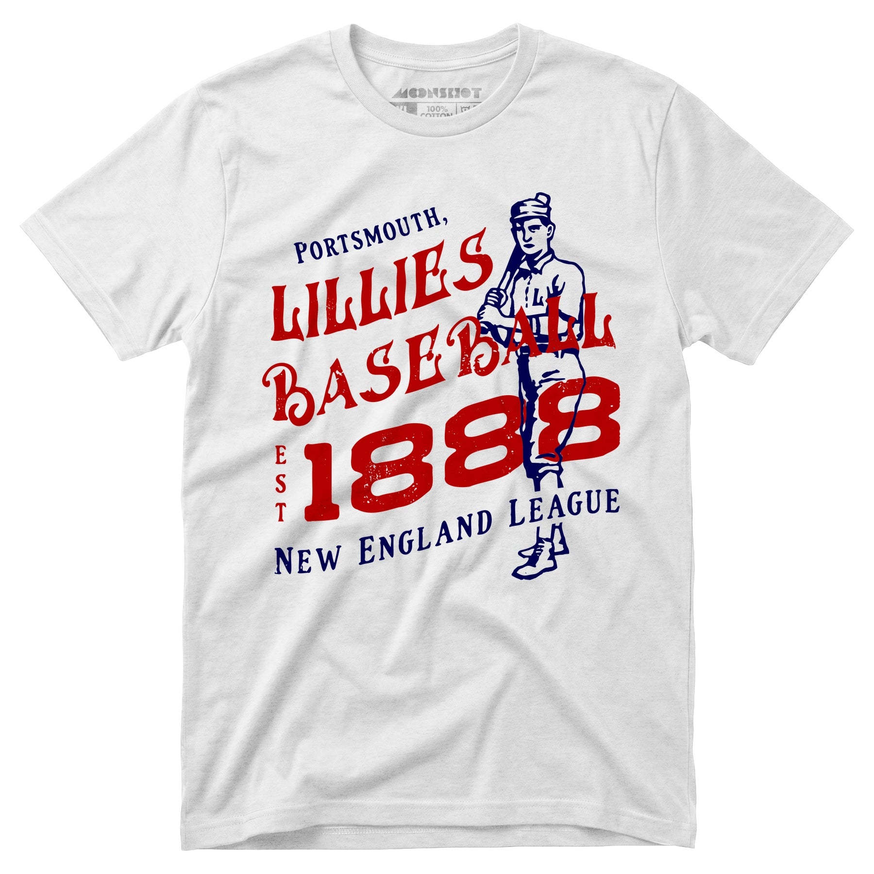 Portsmouth Lillies - New Hampshire - Vintage Defunct Baseball Teams - Unisex T-Shirt