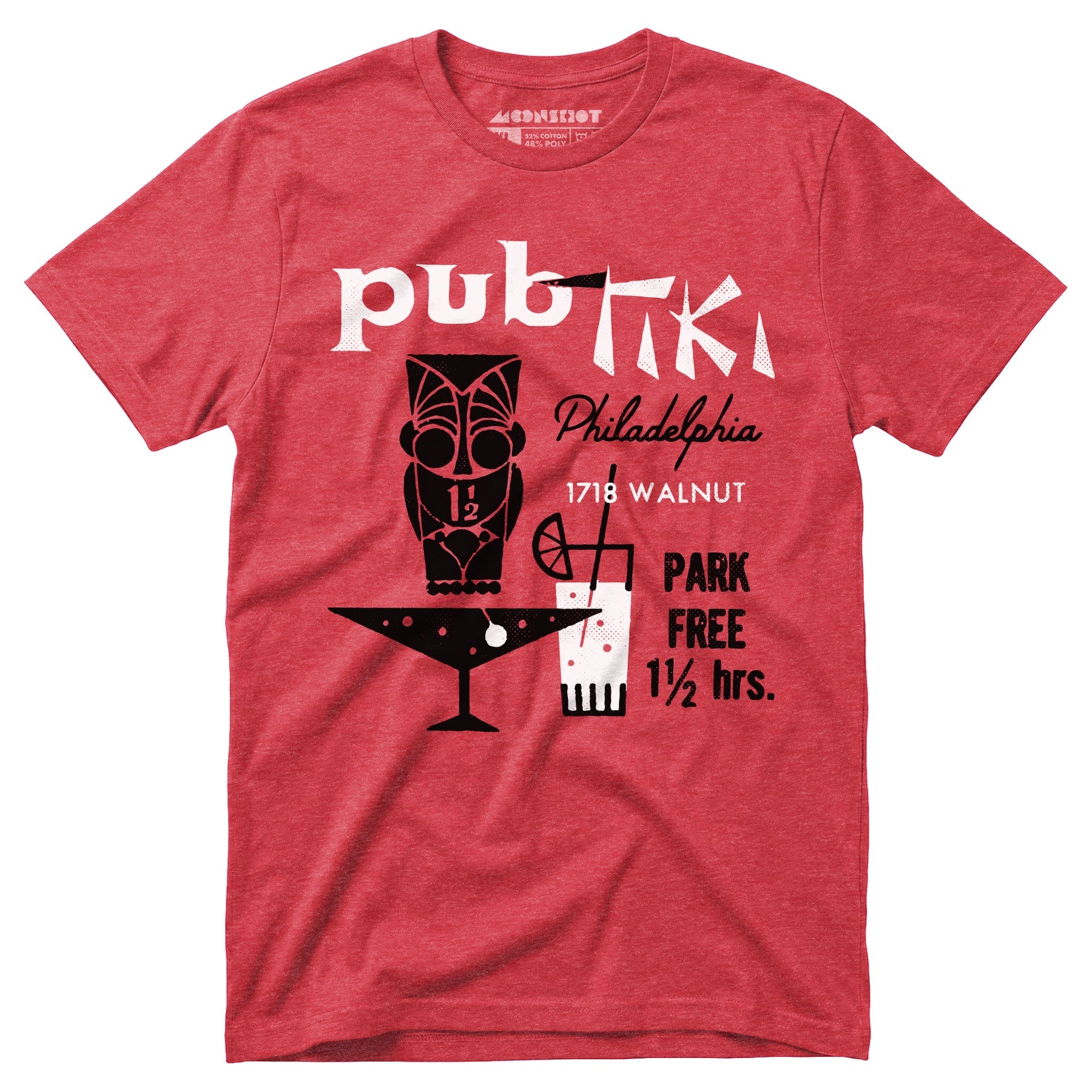 Pub Tiki - Philadelphia, PA - Vintage Tiki Bar - Unisex T-Shirt