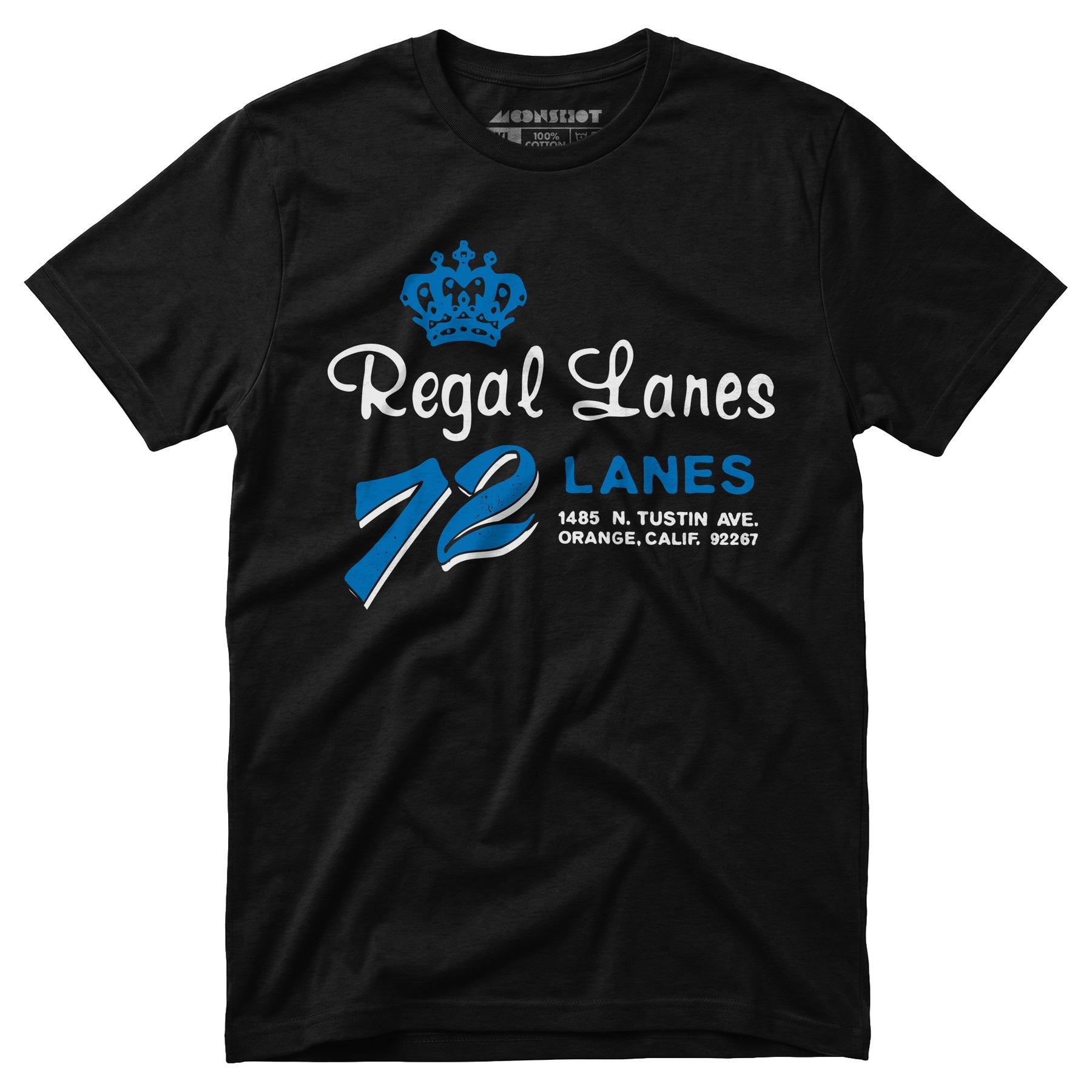Regal Lanes - Orange, CA - Vintage Bowling Alley - Unisex T-Shirt