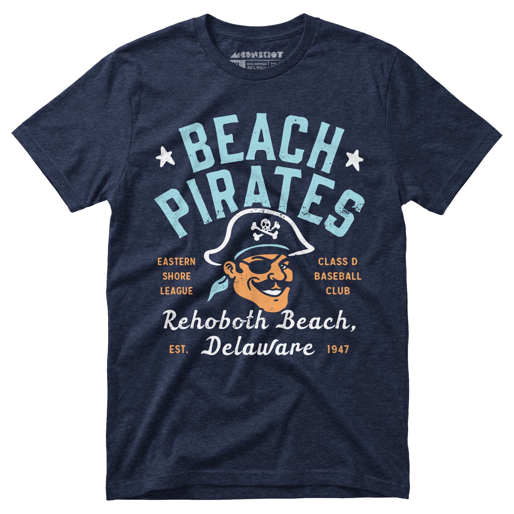 Rehoboth Beach Pirates - Delaware - Vintage Defunct Baseball Teams - Unisex T-Shirt