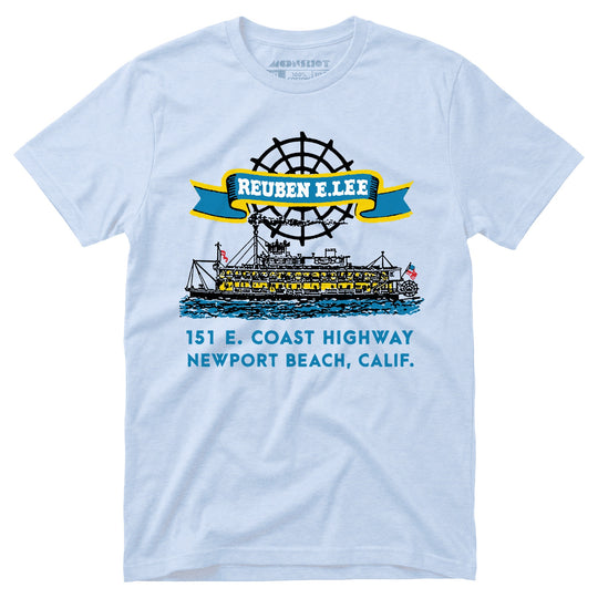 Reuben E. Lee - Newport Beach, CA - Vintage Restaurant - Unisex T-Shirt