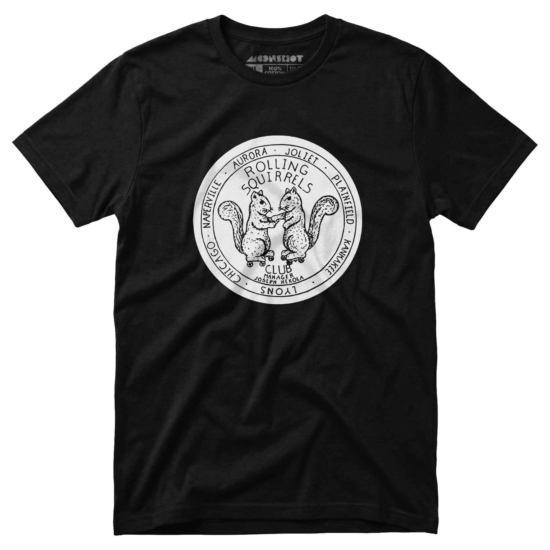 Rolling Squirrels - Illinois - Vintage Roller Rink - Unisex T-Shirt