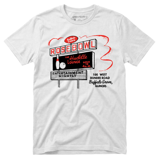 Rose Bowl - Buffalo Grove, IL - Vintage Bowling Alley - Unisex T-Shirt
