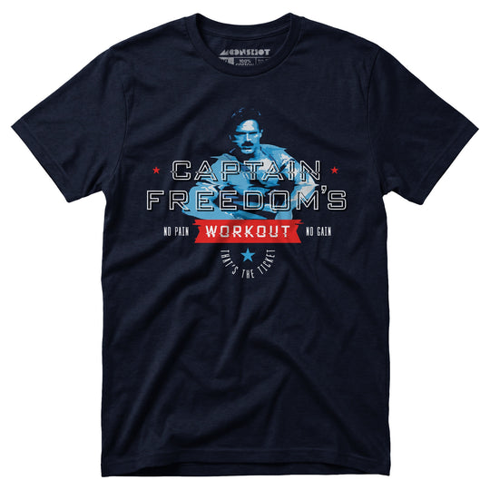 Running Man - Captain Freedom's Workout - Unisex T-Shirt