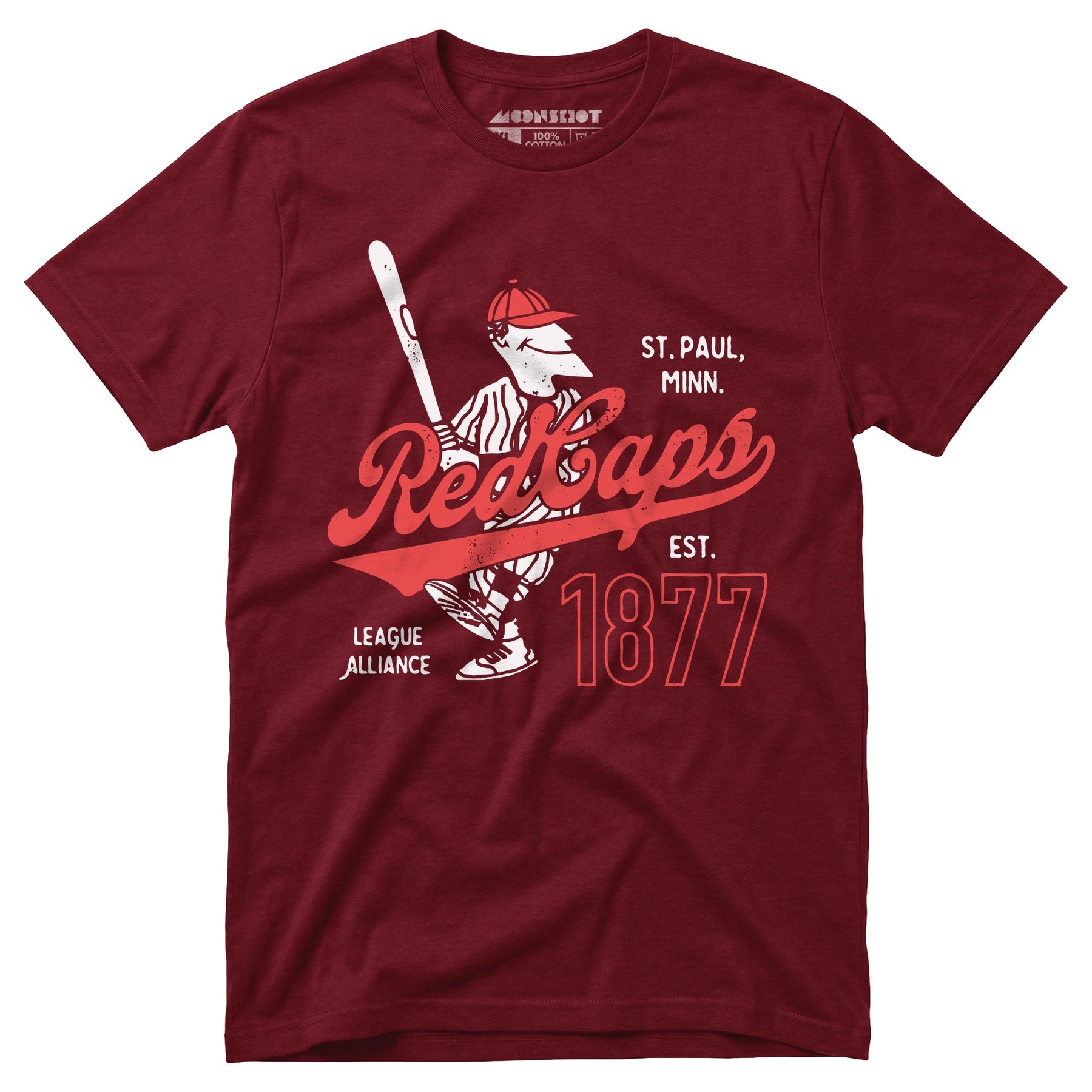 Saint Paul Red Caps - Minnesota - Vintage Defunct Baseball Teams - Unisex T-Shirt