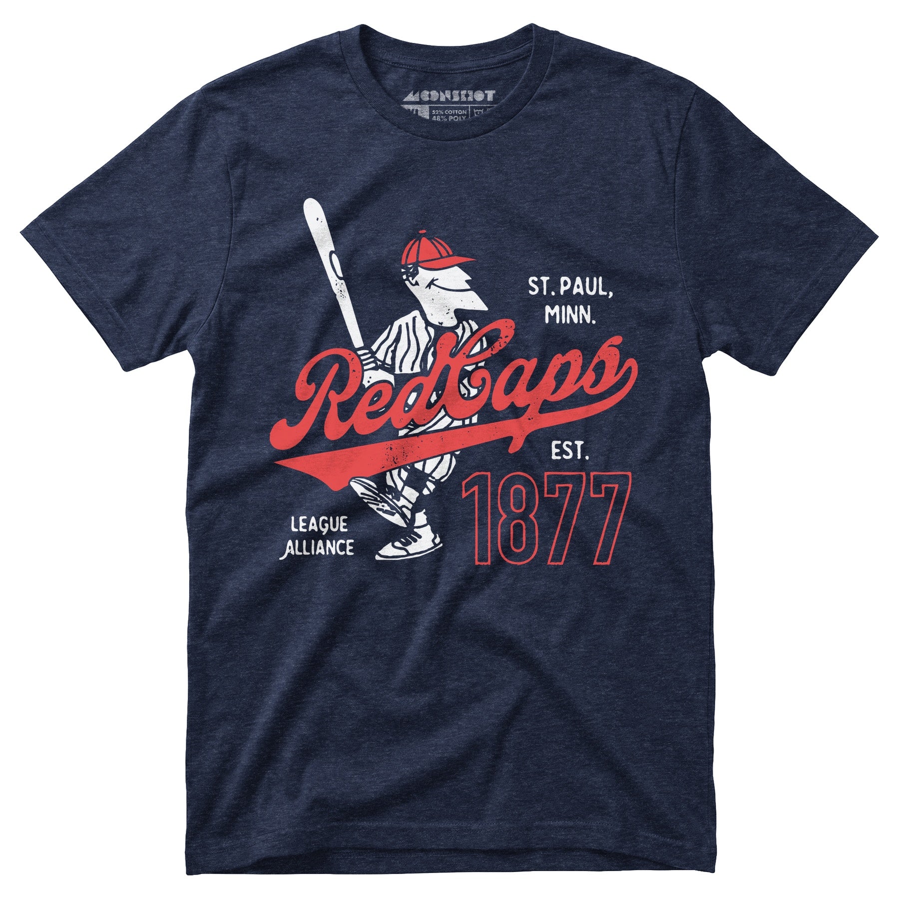 Saint Paul Red Caps - Minnesota - Vintage Defunct Baseball Teams - Unisex T-Shirt