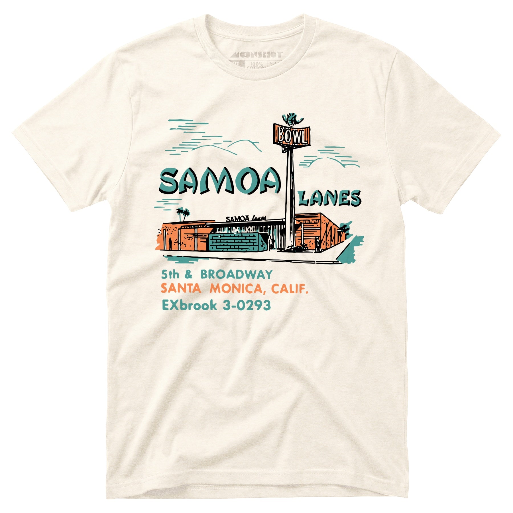 Samoa Lanes - Santa Monica, CA - Vintage Bowling Alley - Unisex T-Shirt