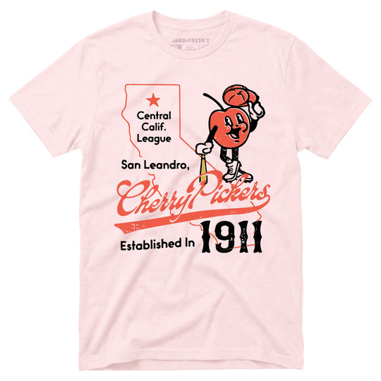 San Leandro Cherry Pickers - California - Vintage Defunct Baseball Teams - Unisex T-Shirt