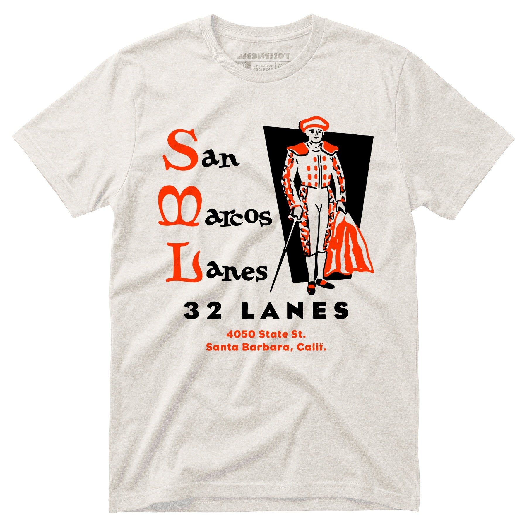 San Marcos Lanes - Santa Barbara, CA - Vintage Bowling Alley - Unisex T-Shirt
