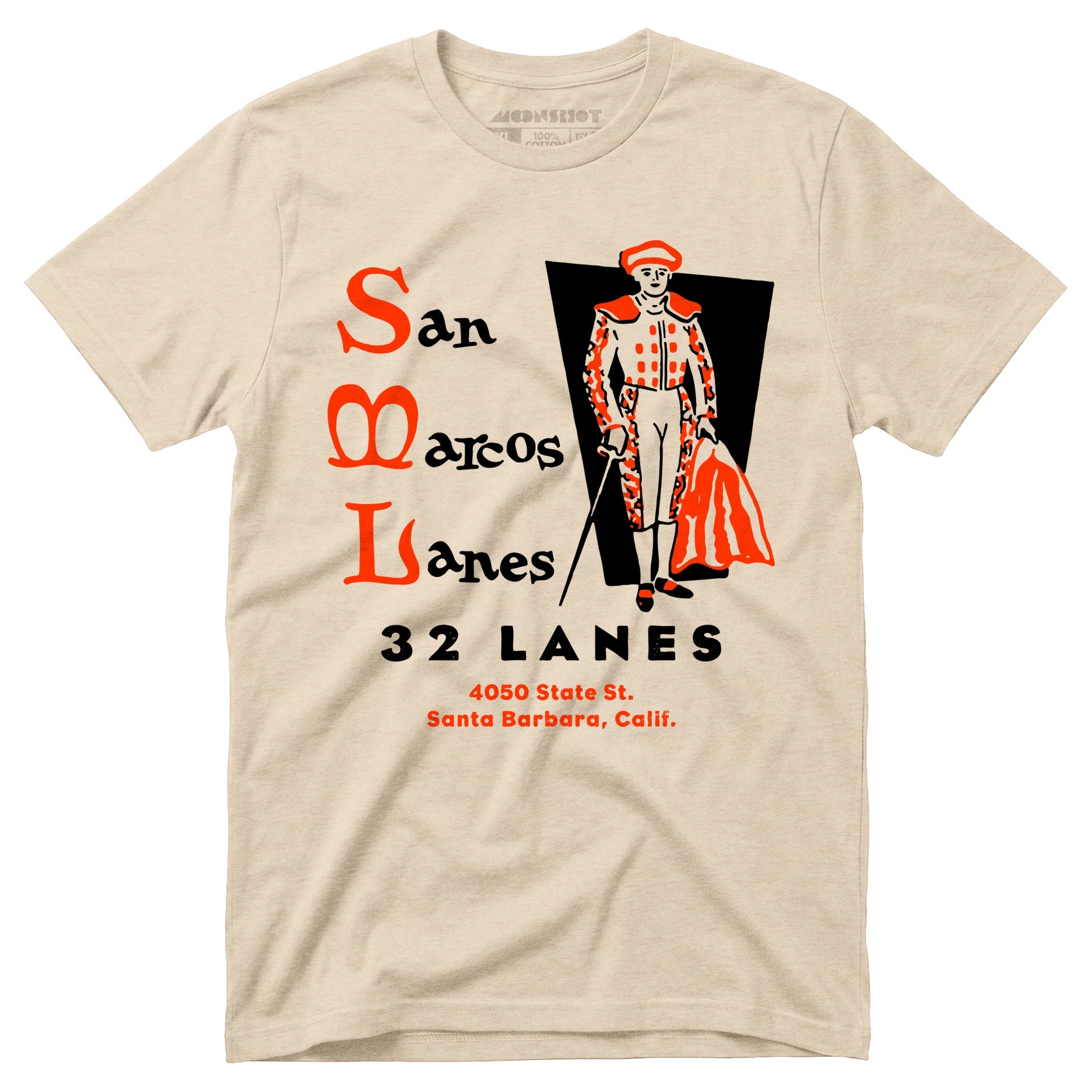 San Marcos Lanes - Santa Barbara, CA - Vintage Bowling Alley - Unisex T-Shirt