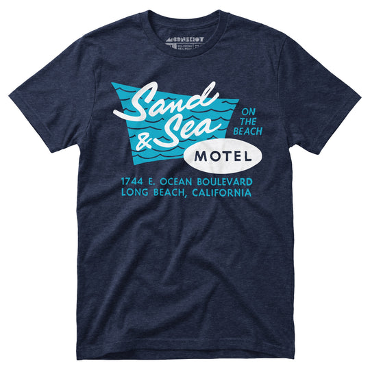 Sand & Sea Motel - Long Beach, CA - Vintage Motel - Unisex T-Shirt