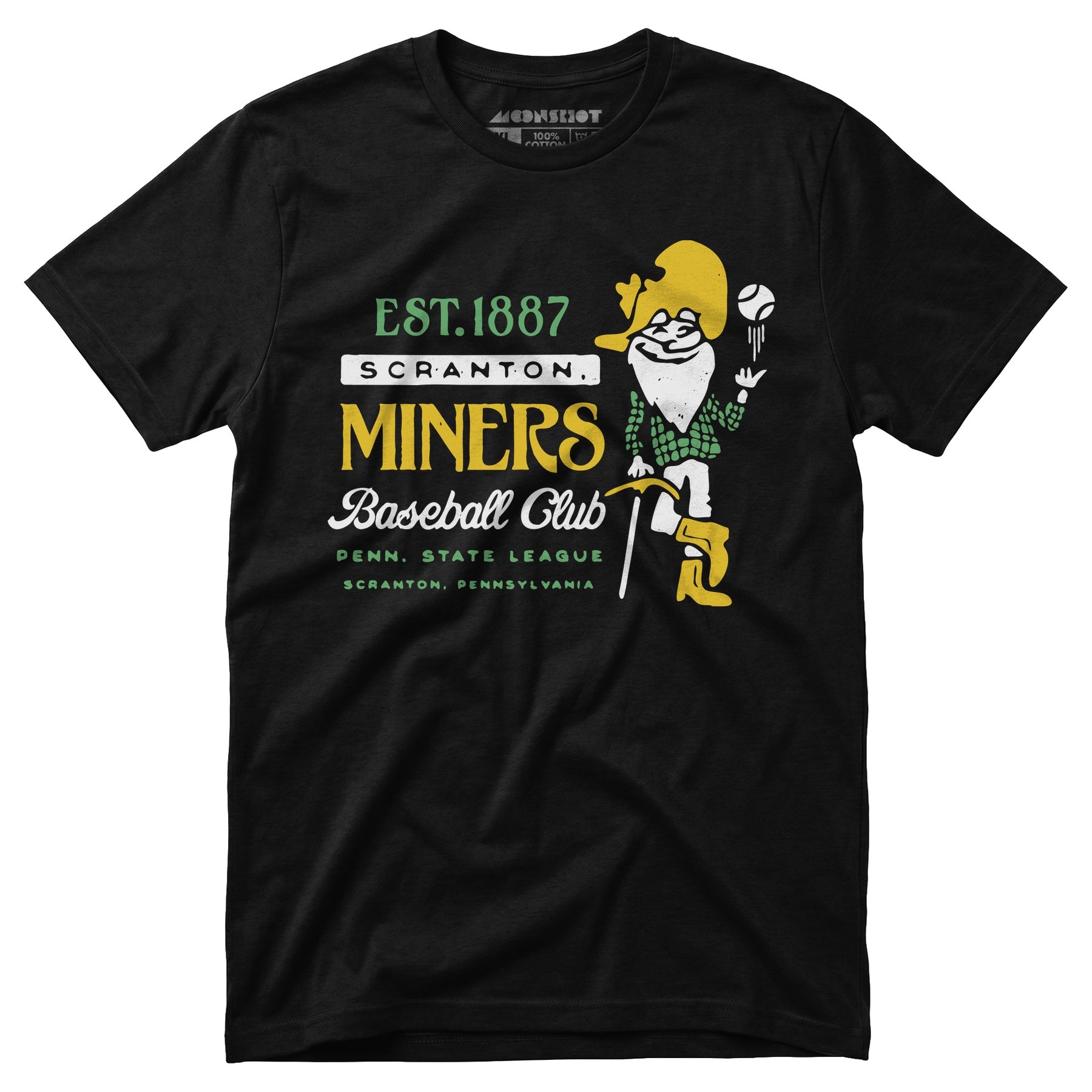 Scranton Miners - Pennsylvania - Vintage Defunct Baseball Teams - Unisex T-Shirt