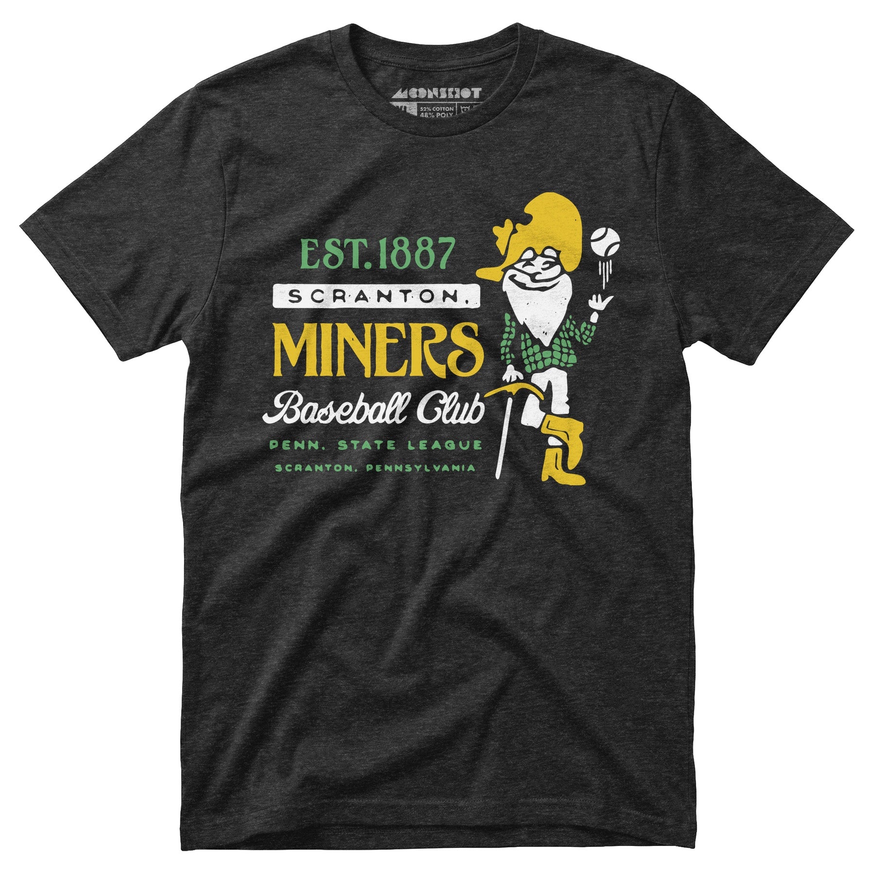 Scranton Miners - Pennsylvania - Vintage Defunct Baseball Teams - Unisex T-Shirt