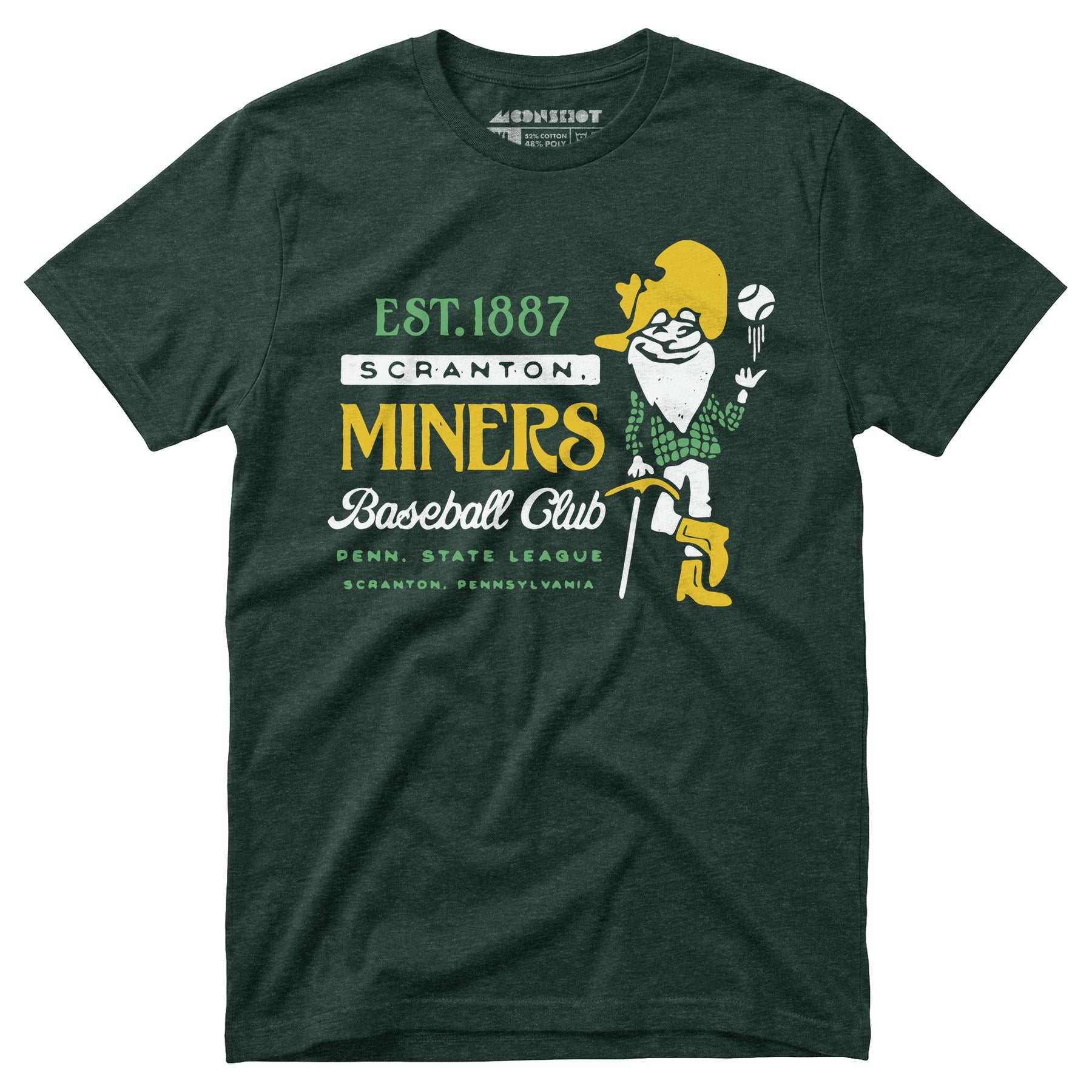 Scranton Miners - Pennsylvania - Vintage Defunct Baseball Teams - Unisex T-Shirt