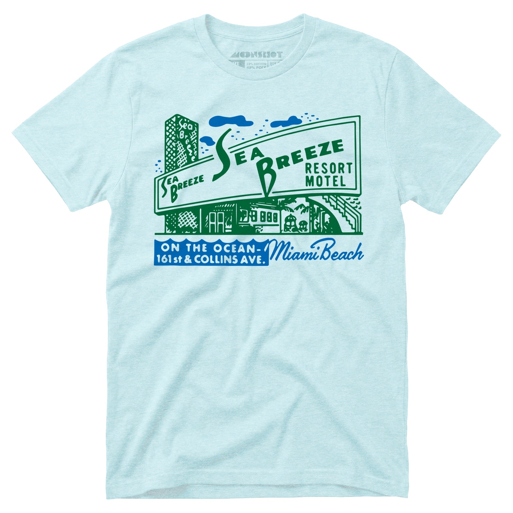 Sea Breeze - Miami, FL - Vintage Motel - Unisex T-Shirt