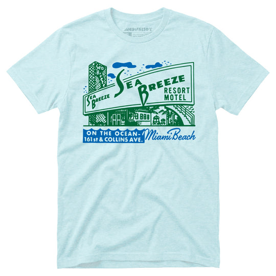 Sea Breeze - Miami, FL - Vintage Motel - Unisex T-Shirt
