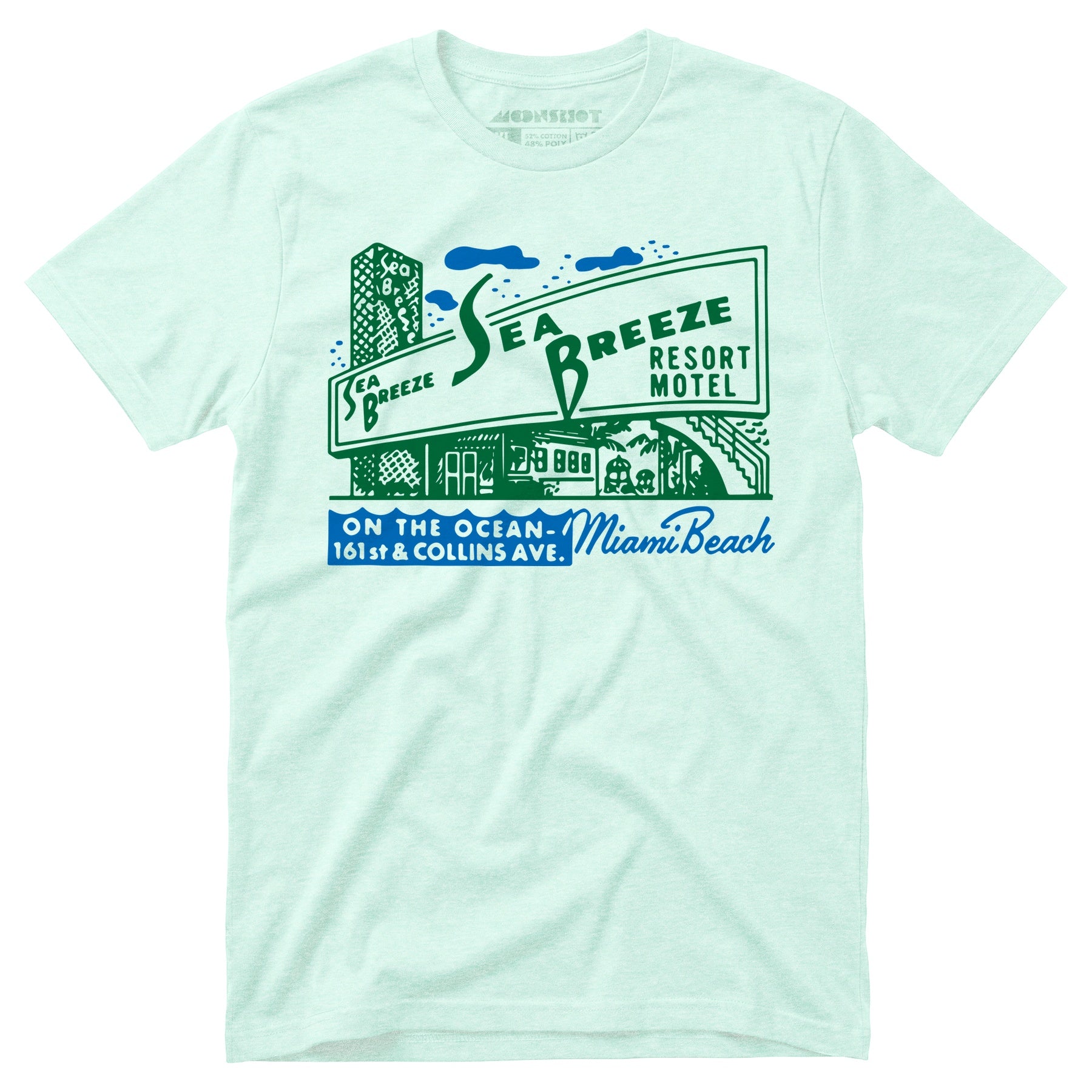 Sea Breeze - Miami, FL - Vintage Motel - Unisex T-Shirt