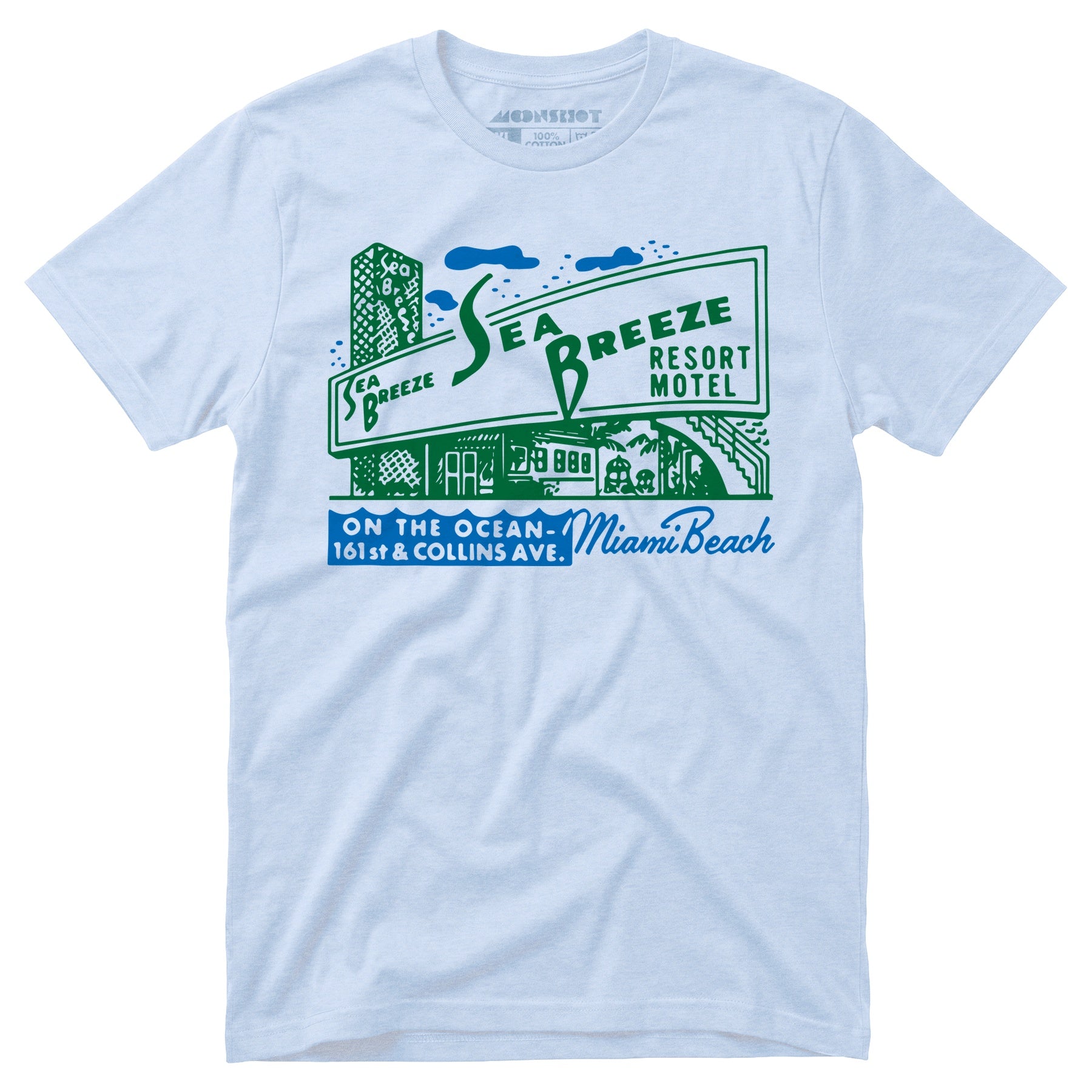 Sea Breeze - Miami, FL - Vintage Motel - Unisex T-Shirt
