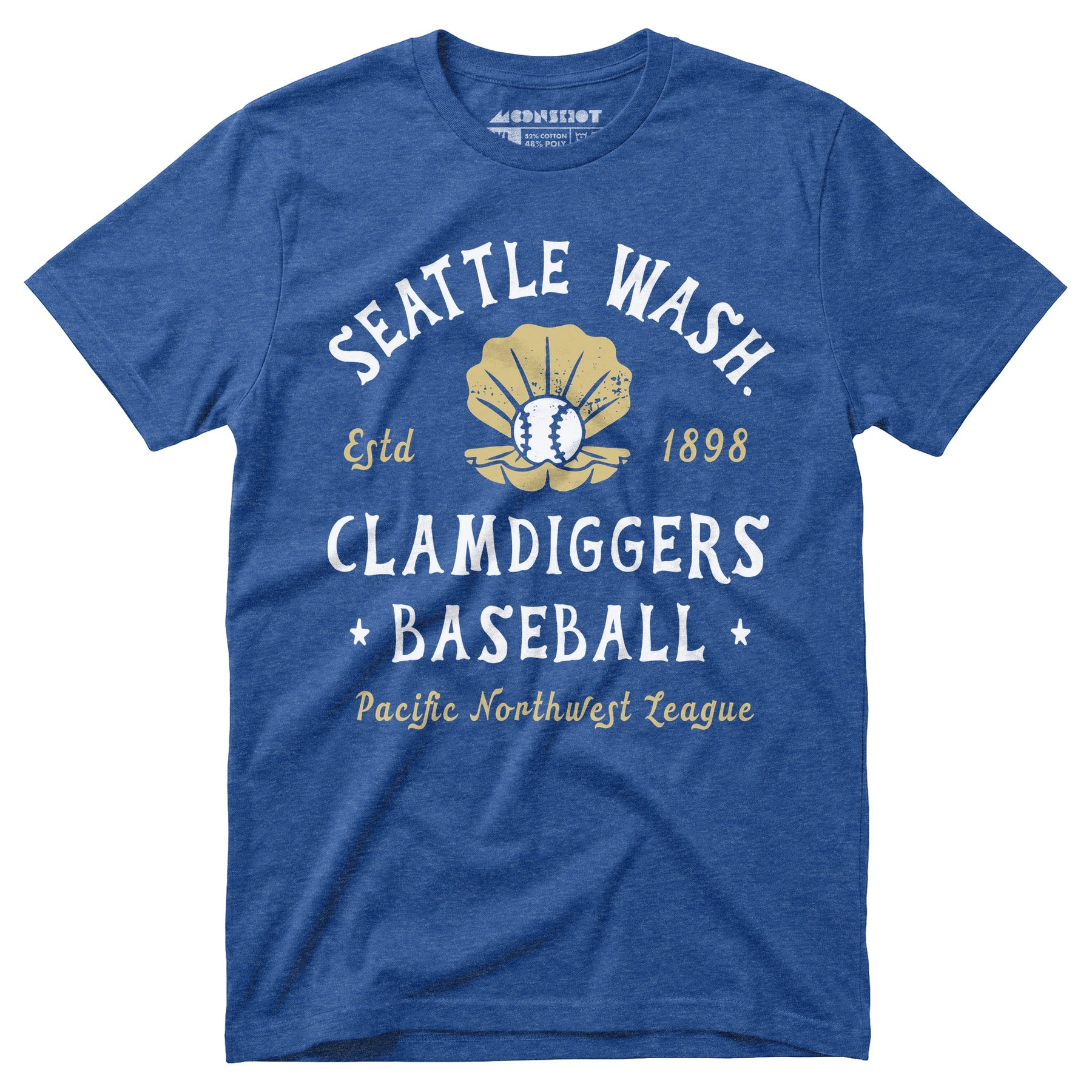 Seattle Clamdiggers - Washington - Vintage Defunct Baseball Teams - Unisex T-Shirt