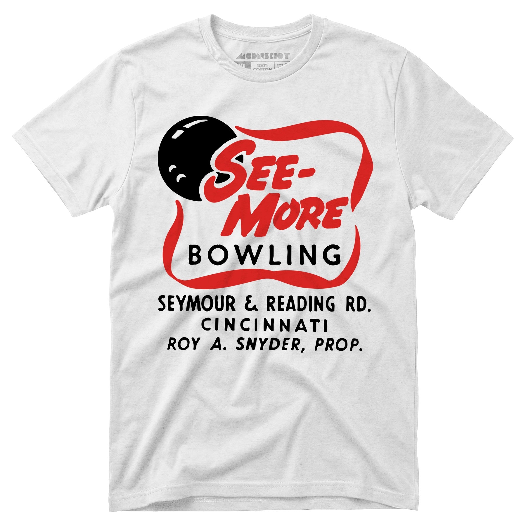 See-More Bowling - Cincinnati, OH - Vintage Bowling Alley - Unisex T-Shirt