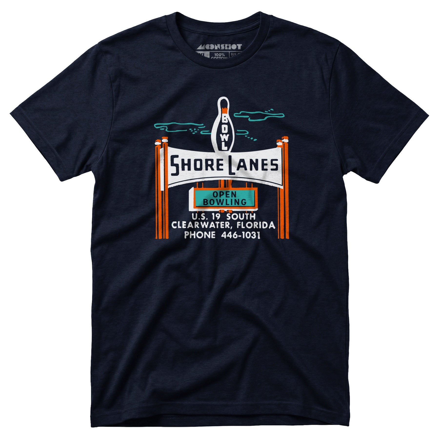 Shore Lanes - Clearwater, FL - Vintage Bowling Alley - Unisex T-Shirt