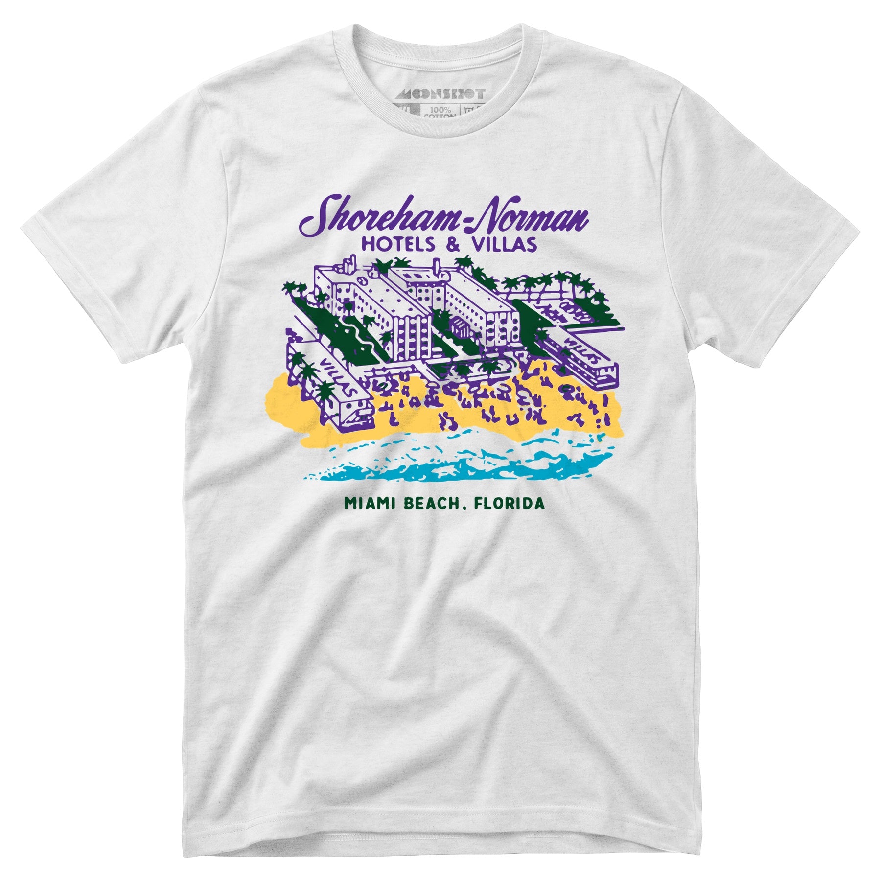 Shoreham Norman Hotels & Villas - Miami, FL - Vintage Hotel - Unisex T-Shirt