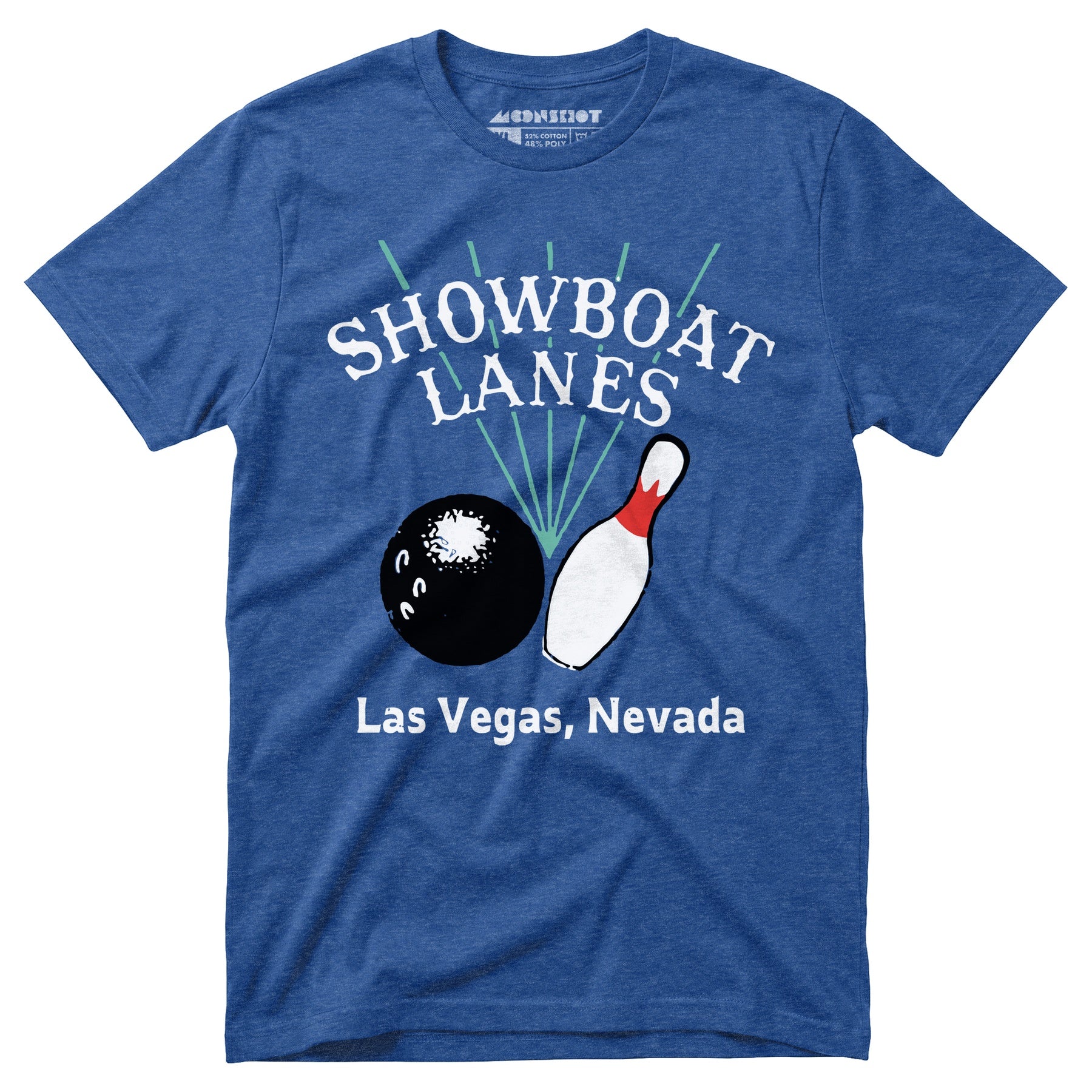 Showboat Lanes - Las Vegas, NV - Vintage Bowling Alley - Unisex T-Shirt
