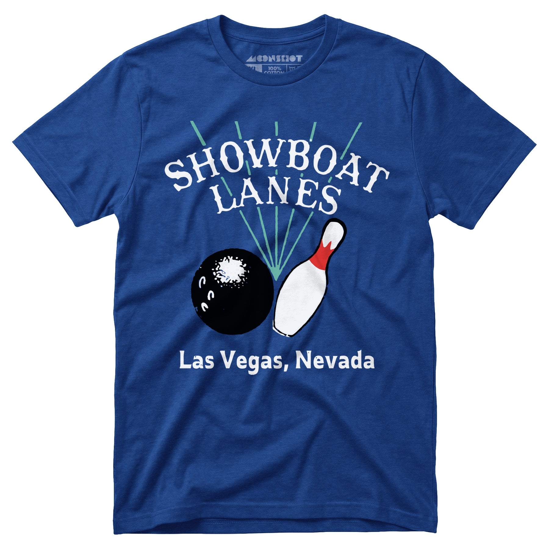 Showboat Lanes - Las Vegas, NV - Vintage Bowling Alley - Unisex T-Shirt