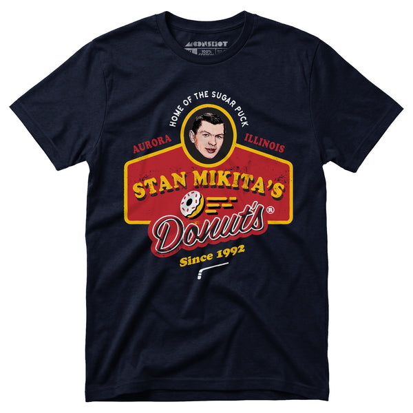 MaCO DONUTS Tシャツ ボーダー ut2-stan-mikitas-donuts-navy-