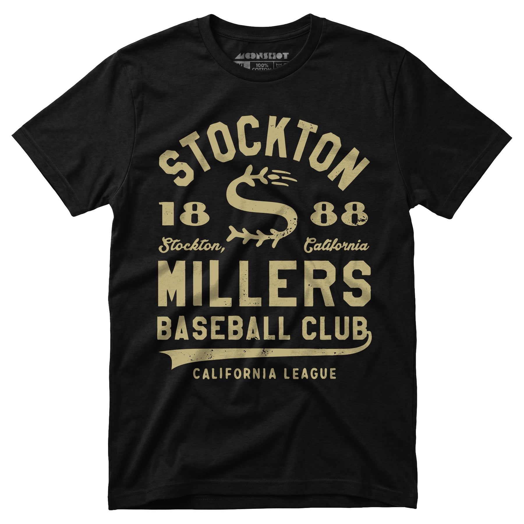 Stockton Millers - California - Vintage Defunct Baseball Teams - Unisex T-Shirt