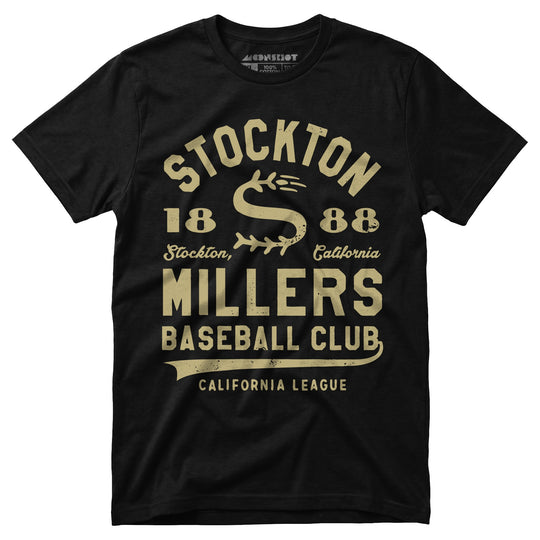 Stockton Millers - California - Vintage Defunct Baseball Teams - Unisex T-Shirt
