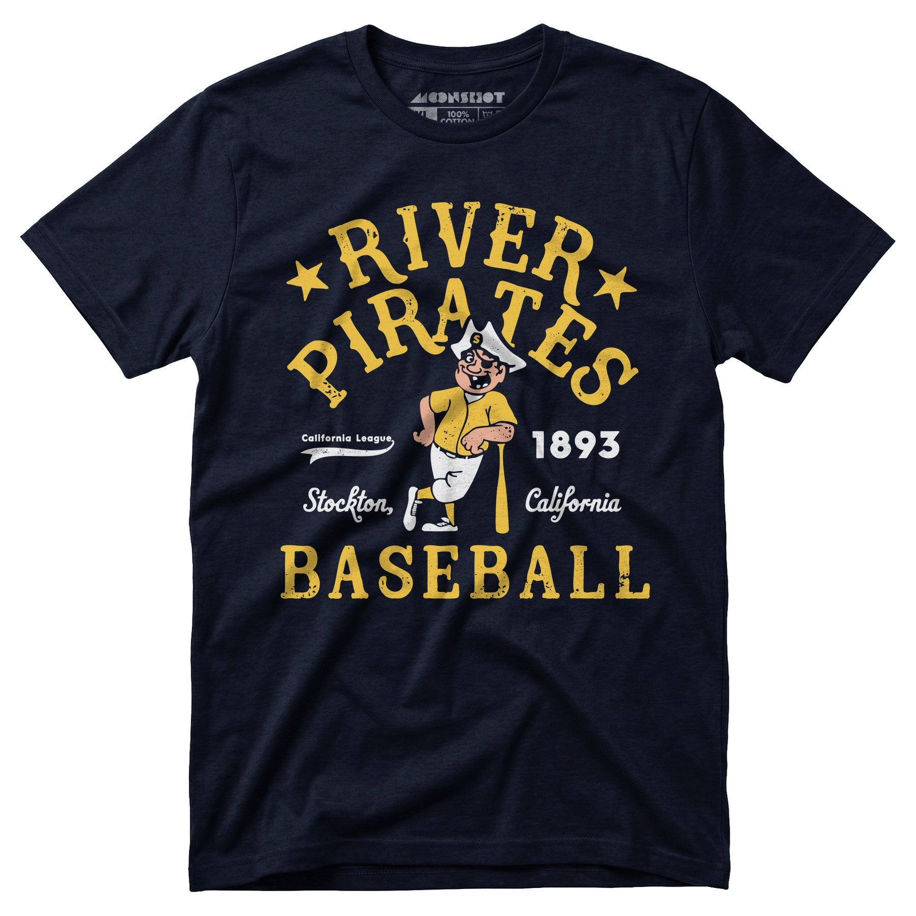 Stockton River Pirates - California - Vintage Defunct Baseball Teams - Unisex T-Shirt