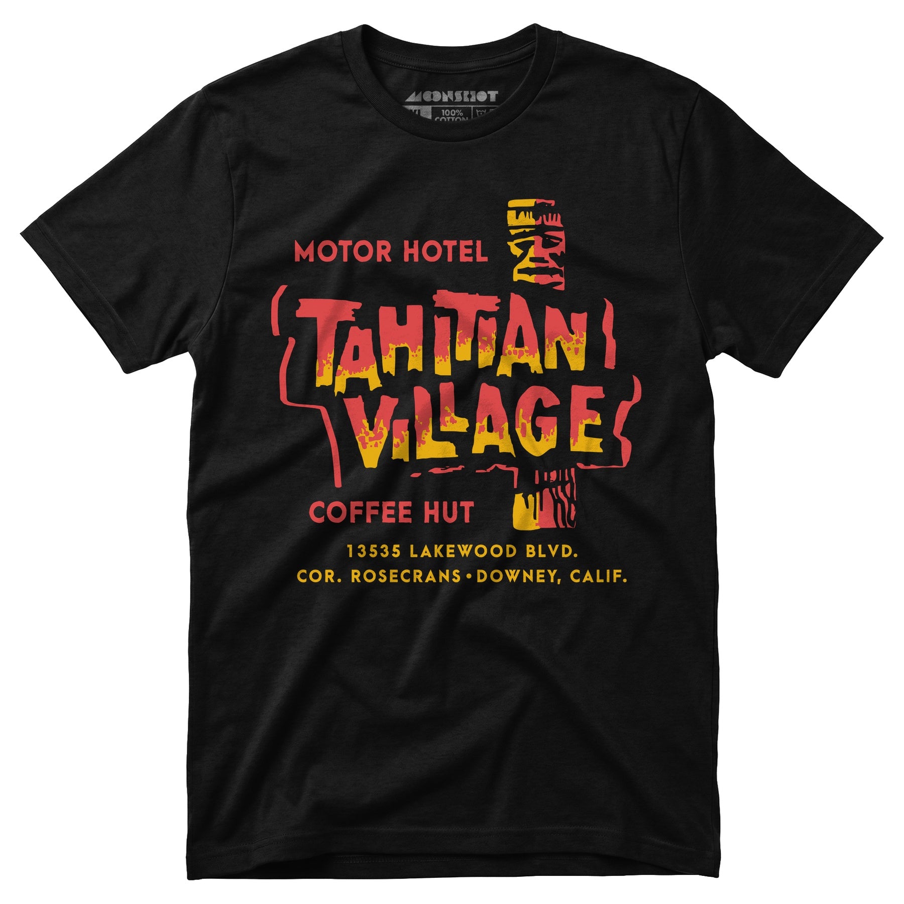 Tahitian Village - Downey, CA - Vintage Tiki Bar - Unisex T-Shirt