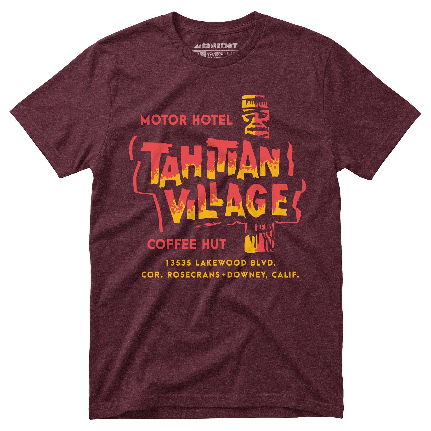 Tahitian Village - Downey, CA - Vintage Tiki Bar - Unisex T-Shirt