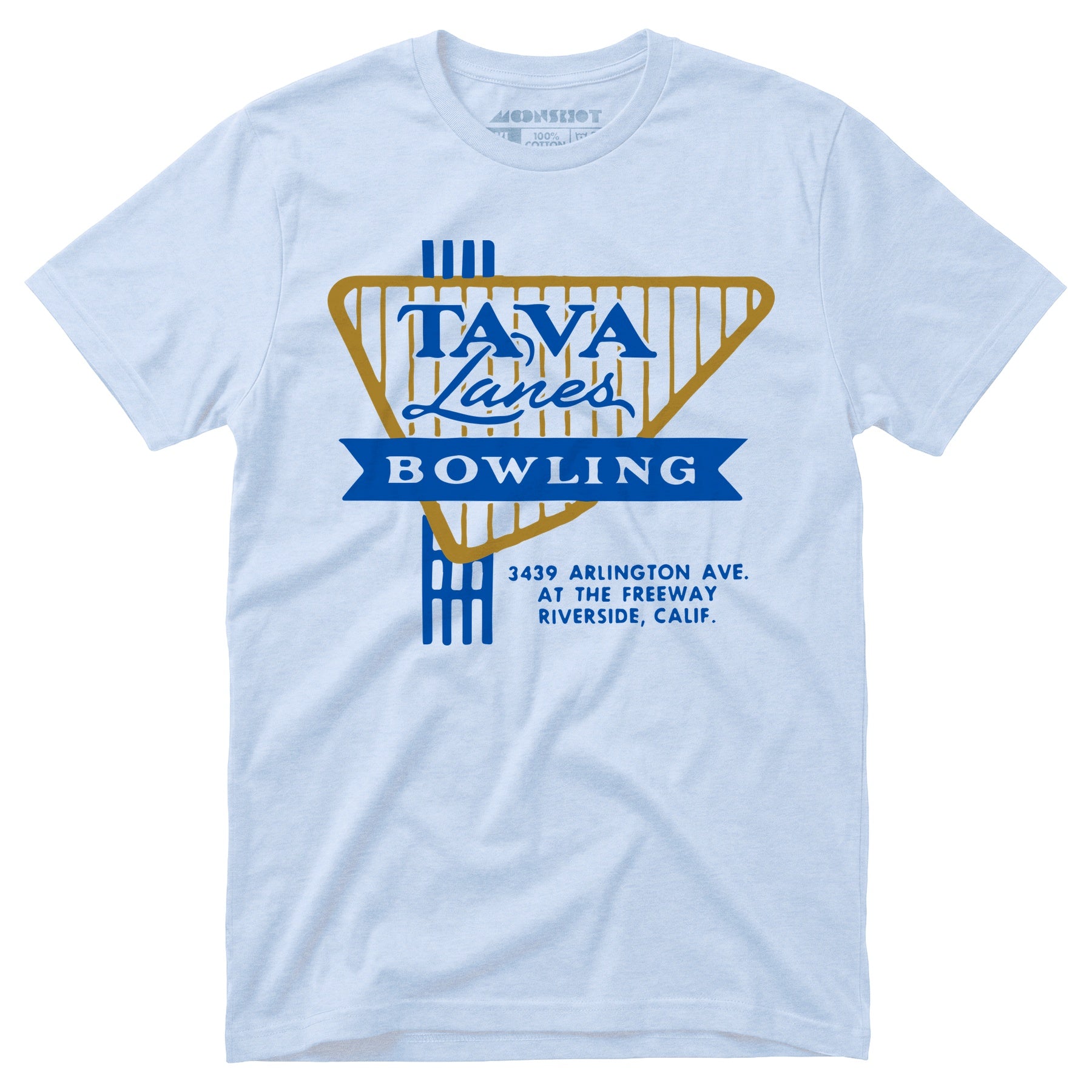 Tava Lanes - Riverside, CA - Vintage Bowling Alley - Unisex T-Shirt